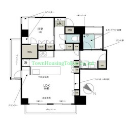 クレッセント中目黒の物件間取画像